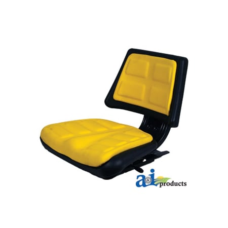 A & I Products Seat, Universal w/ Trapezoid Back, YLW 23" x10" x18.5" A-T110YL